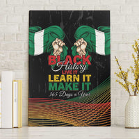 Nigeria Black History Month Canvas Wall Art Live It Learn It Make It - Wonder Print Shop
