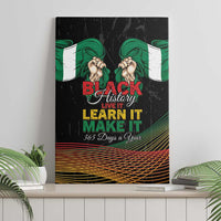 Nigeria Black History Month Canvas Wall Art Live It Learn It Make It - Wonder Print Shop