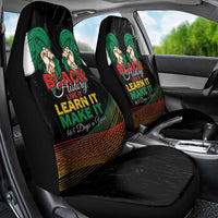 Nigeria Black History Month Car Seat Cover Live It Learn It Make It - Wonder Print Shop