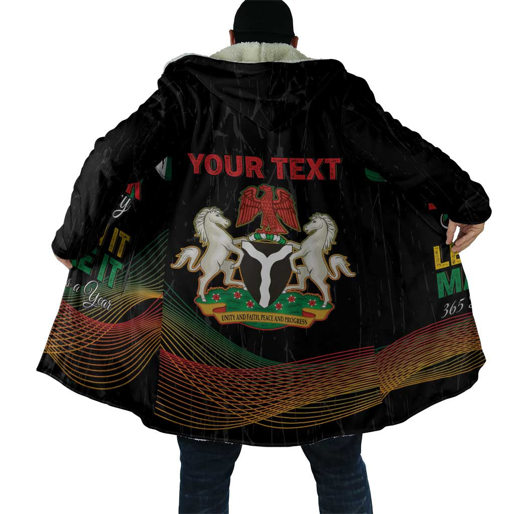 Personalized Nigeria Black History Month Cloak Live It Learn It Make It - Wonder Print Shop