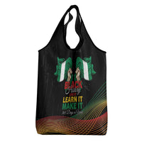 Nigeria Black History Month Grocery Bag Live It Learn It Make It - Wonder Print Shop