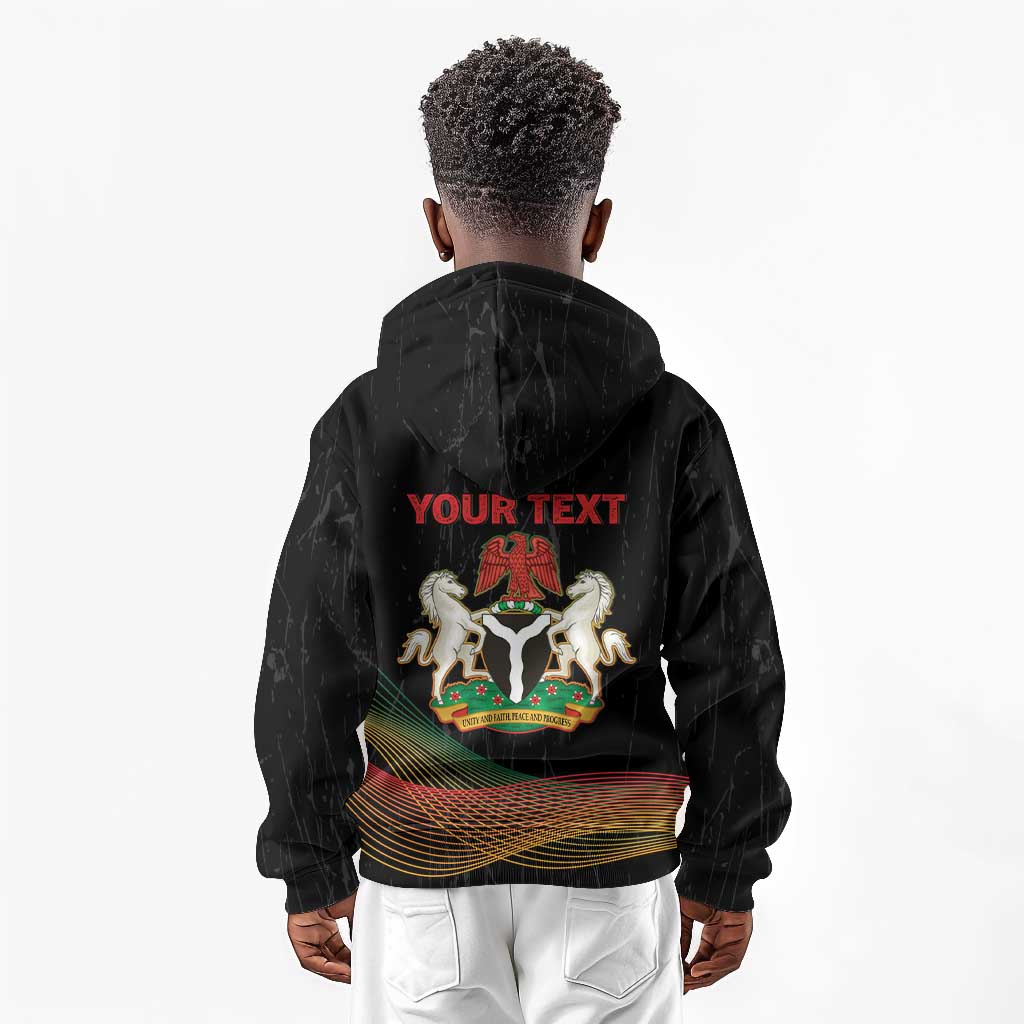 Personalized Nigeria Black History Month Kid Hoodie Live It Learn It Make It - Wonder Print Shop