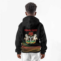 Personalized Nigeria Black History Month Kid Hoodie Live It Learn It Make It - Wonder Print Shop