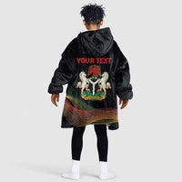 Personalized Nigeria Black History Month Kid Wearable Blanket Hoodie Live It Learn It Make It - Wonder Print Shop