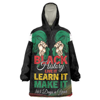 Personalized Nigeria Black History Month Kid Wearable Blanket Hoodie Live It Learn It Make It - Wonder Print Shop