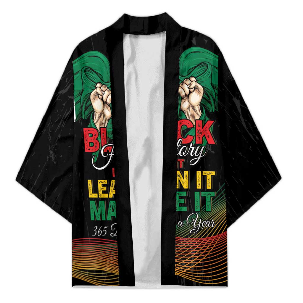 Personalized Nigeria Black History Month Kimono Live It Learn It Make It - Wonder Print Shop