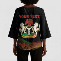 Personalized Nigeria Black History Month Kimono Sleeve Blouse Live It Learn It Make It - Wonder Print Shop