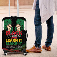 Nigeria Black History Month Luggage Cover Live It Learn It Make It - Wonder Print Shop
