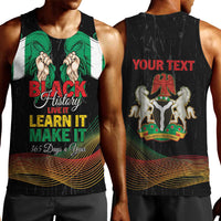 Personalized Nigeria Black History Month Men Tank Top Live It Learn It Make It - Wonder Print Shop