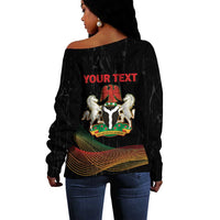 Personalized Nigeria Black History Month Off Shoulder Sweater Live It Learn It Make It - Wonder Print Shop