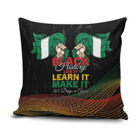 Nigeria Black History Month Pillow Cover Live It Learn It Make It - Wonder Print Shop