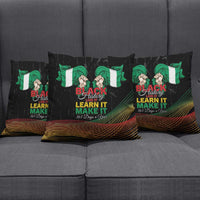 Nigeria Black History Month Pillow Cover Live It Learn It Make It - Wonder Print Shop