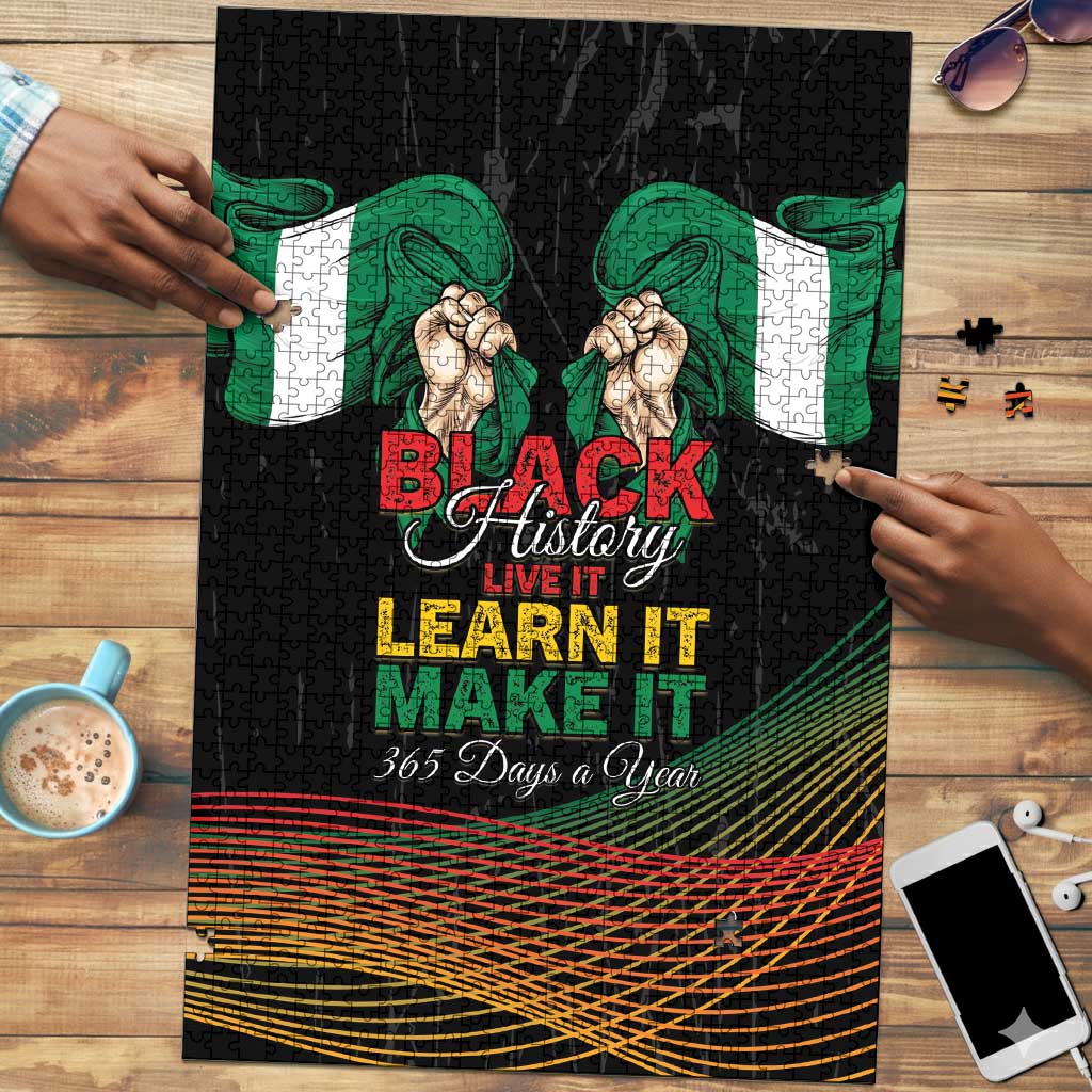 Nigeria Black History Month Puzzle Live It Learn It Make It - Wonder Print Shop