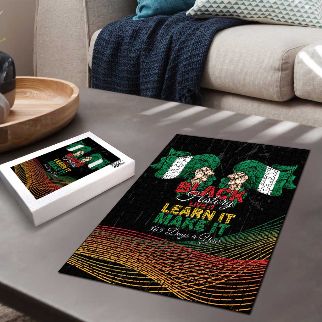 Nigeria Black History Month Puzzle Live It Learn It Make It - Wonder Print Shop
