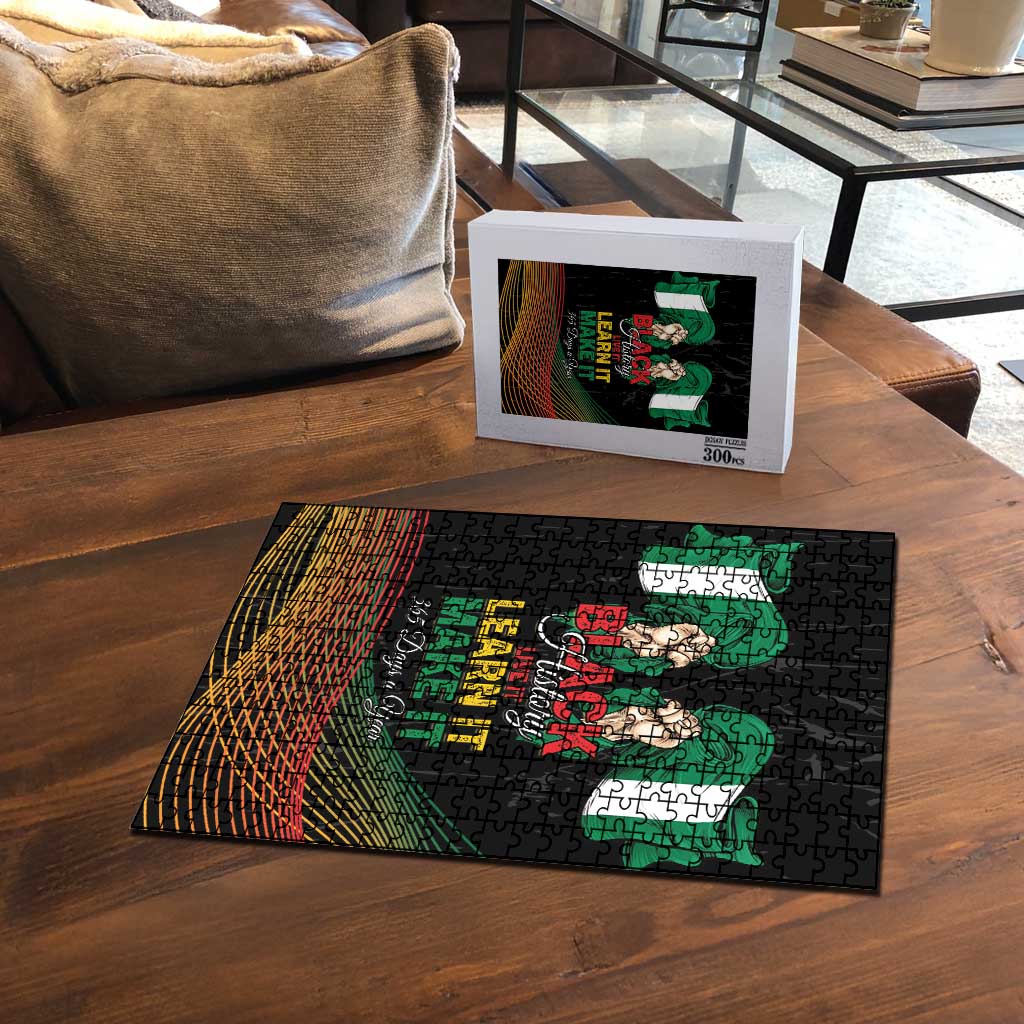 Nigeria Black History Month Puzzle Live It Learn It Make It - Wonder Print Shop