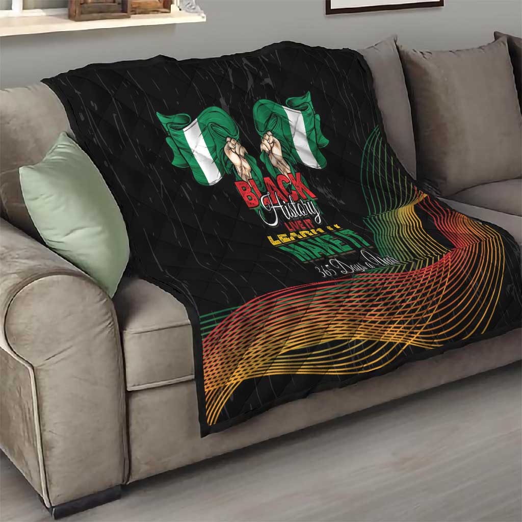 Nigeria Black History Month Quilt Live It Learn It Make It - Wonder Print Shop