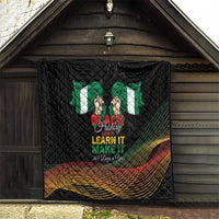 Nigeria Black History Month Quilt Live It Learn It Make It - Wonder Print Shop