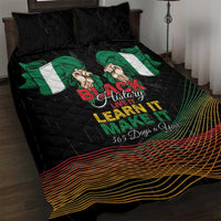 Nigeria Black History Month Quilt Bed Set Live It Learn It Make It - Wonder Print Shop