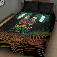 Nigeria Black History Month Quilt Bed Set Live It Learn It Make It - Wonder Print Shop