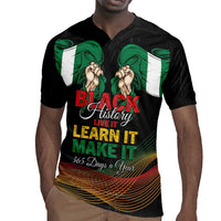 Personalized Nigeria Black History Month Rugby Jersey Live It Learn It Make It - Wonder Print Shop