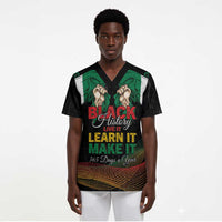 Personalized Nigeria Black History Month Scrub Top Live It Learn It Make It - Wonder Print Shop
