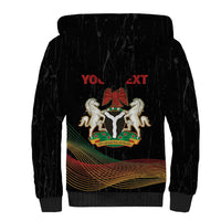 Personalized Nigeria Black History Month Sherpa Hoodie Live It Learn It Make It - Wonder Print Shop