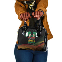 Nigeria Black History Month Shoulder Handbag Live It Learn It Make It - Wonder Print Shop