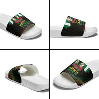 Nigeria Black History Month Slide Sandals Live It Learn It Make It - Wonder Print Shop