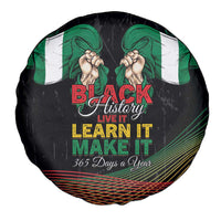 Nigeria Black History Month Spare Tire Cover Live It Learn It Make It - Wonder Print Shop