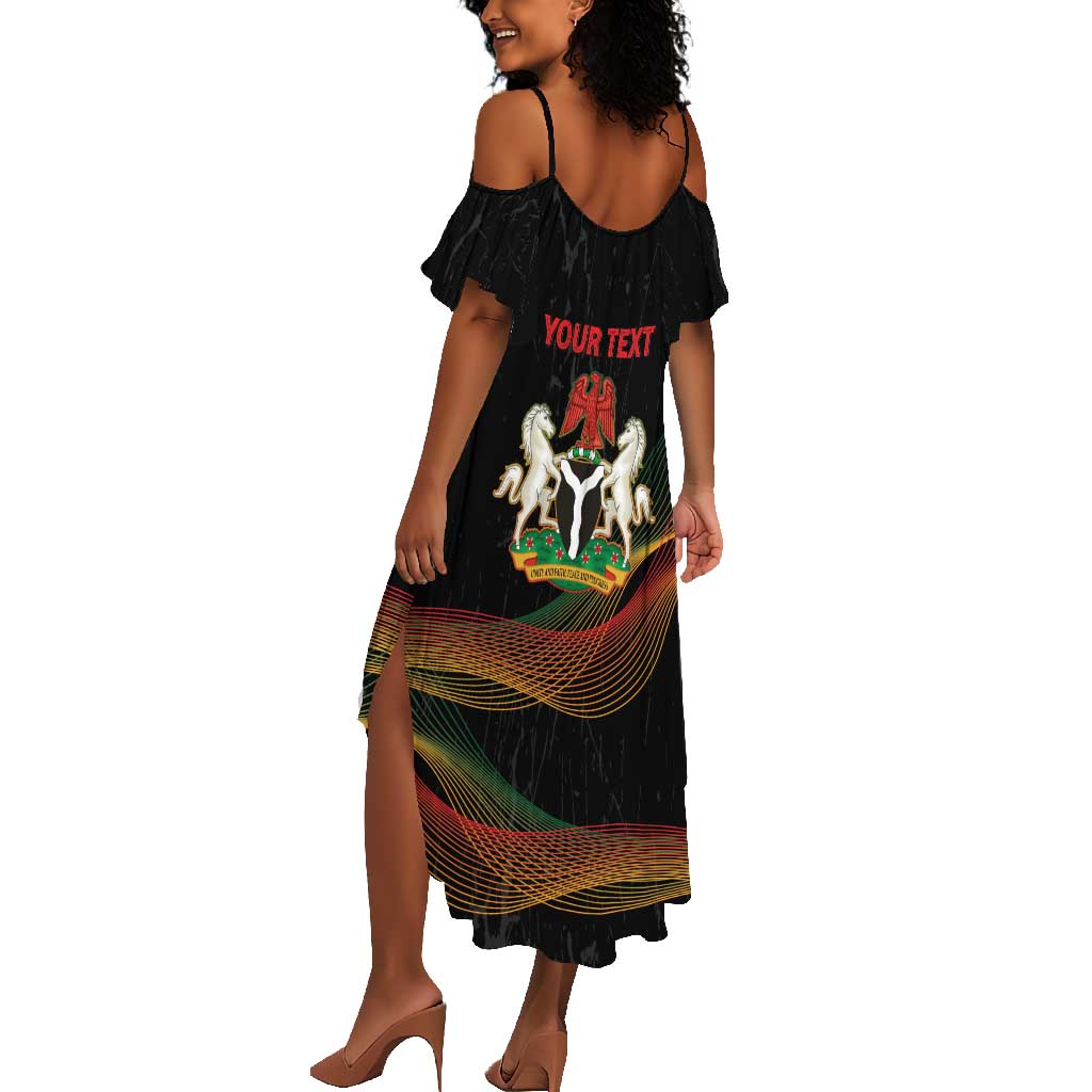 Personalized Nigeria Black History Month Summer Maxi Dress Live It Learn It Make It - Wonder Print Shop