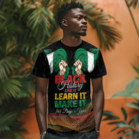 Personalized Nigeria Black History Month T shirt Live It Learn It Make It - Wonder Print Shop