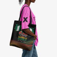 Nigeria Black History Month Tote Bag Live It Learn It Make It - Wonder Print Shop