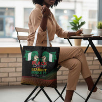 Nigeria Black History Month Tote Bag Live It Learn It Make It - Wonder Print Shop