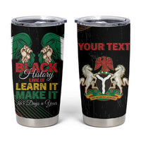 Personalized Nigeria Black History Month Tumbler Cup Live It Learn It Make It - Wonder Print Shop