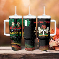 Personalized Nigeria Black History Month Tumbler With Handle Live It Learn It Make It - Wonder Print Shop