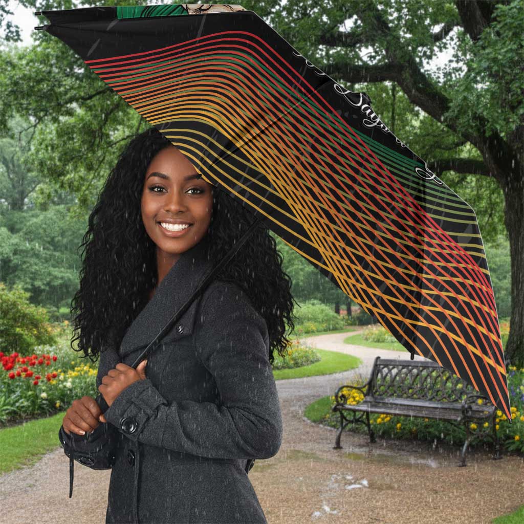 Nigeria Black History Month Umbrella Live It Learn It Make It - Wonder Print Shop