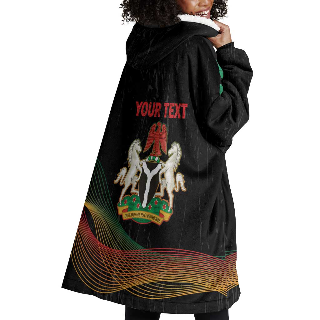 Personalized Nigeria Black History Month Wearable Blanket Hoodie Live It Learn It Make It - Wonder Print Shop