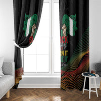 Nigeria Black History Month Window Curtain Live It Learn It Make It - Wonder Print Shop
