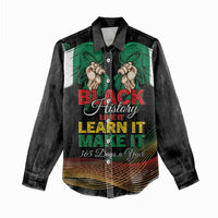 Personalized Nigeria Black History Month Women Casual Shirt Live It Learn It Make It - Wonder Print Shop