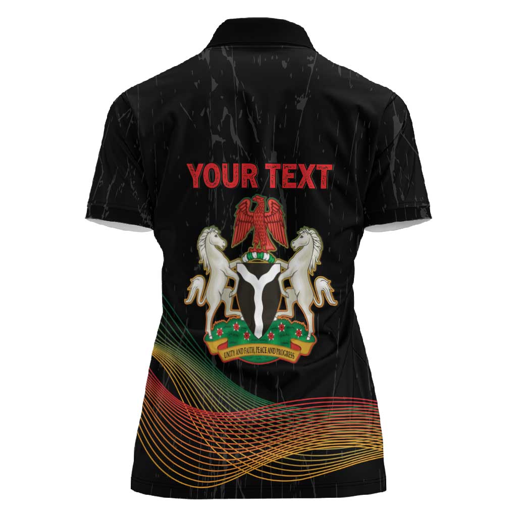 Personalized Nigeria Black History Month Women Polo Shirt Live It Learn It Make It - Wonder Print Shop