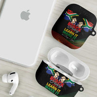 South Africa Black History Month AirPods Case Live It Learn It Make It - Wonder Print Shop
