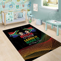 South Africa Black History Month Area Rug Live It Learn It Make It - Wonder Print Shop
