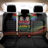 South Africa Black History Month Back Car Seat Cover Live It Learn It Make It - Wonder Print Shop