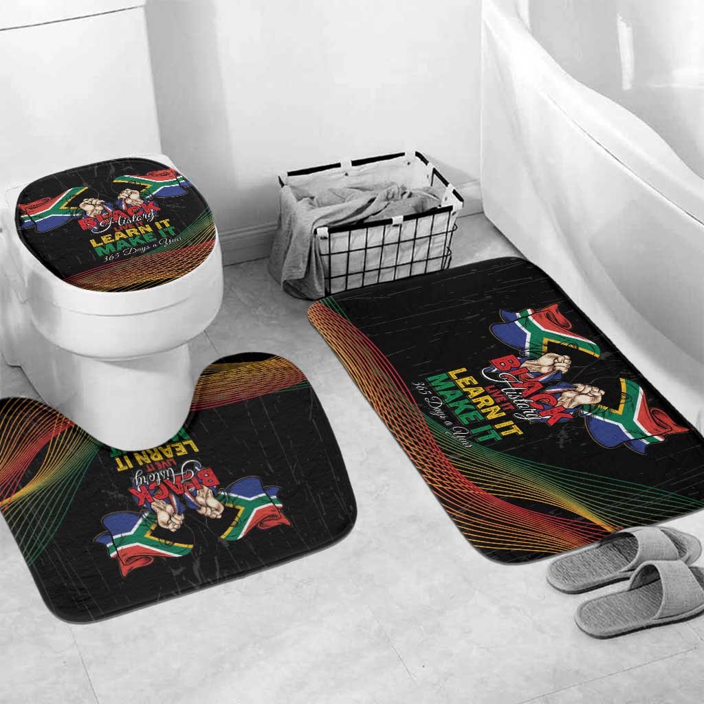 South Africa Black History Month Bathroom Set Live It Learn It Make It - Wonder Print Shop