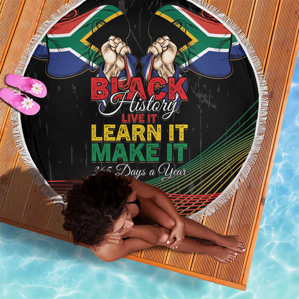 South Africa Black History Month Beach Blanket Live It Learn It Make It - Wonder Print Shop