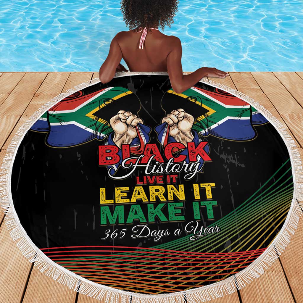 South Africa Black History Month Beach Blanket Live It Learn It Make It - Wonder Print Shop