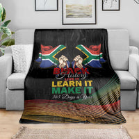 South Africa Black History Month Blanket Live It Learn It Make It - Wonder Print Shop