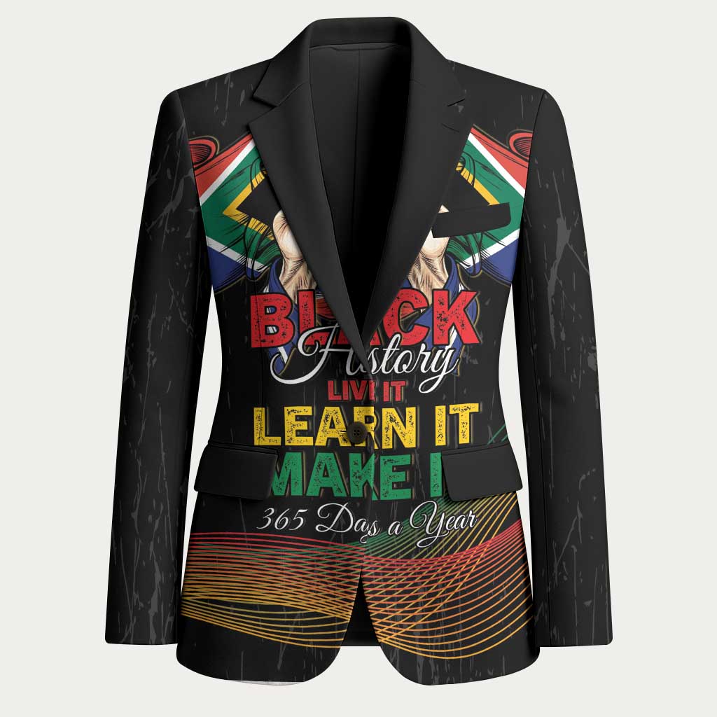 Personalized South Africa Black History Month Blazer Live It Learn It Make It - Wonder Print Shop