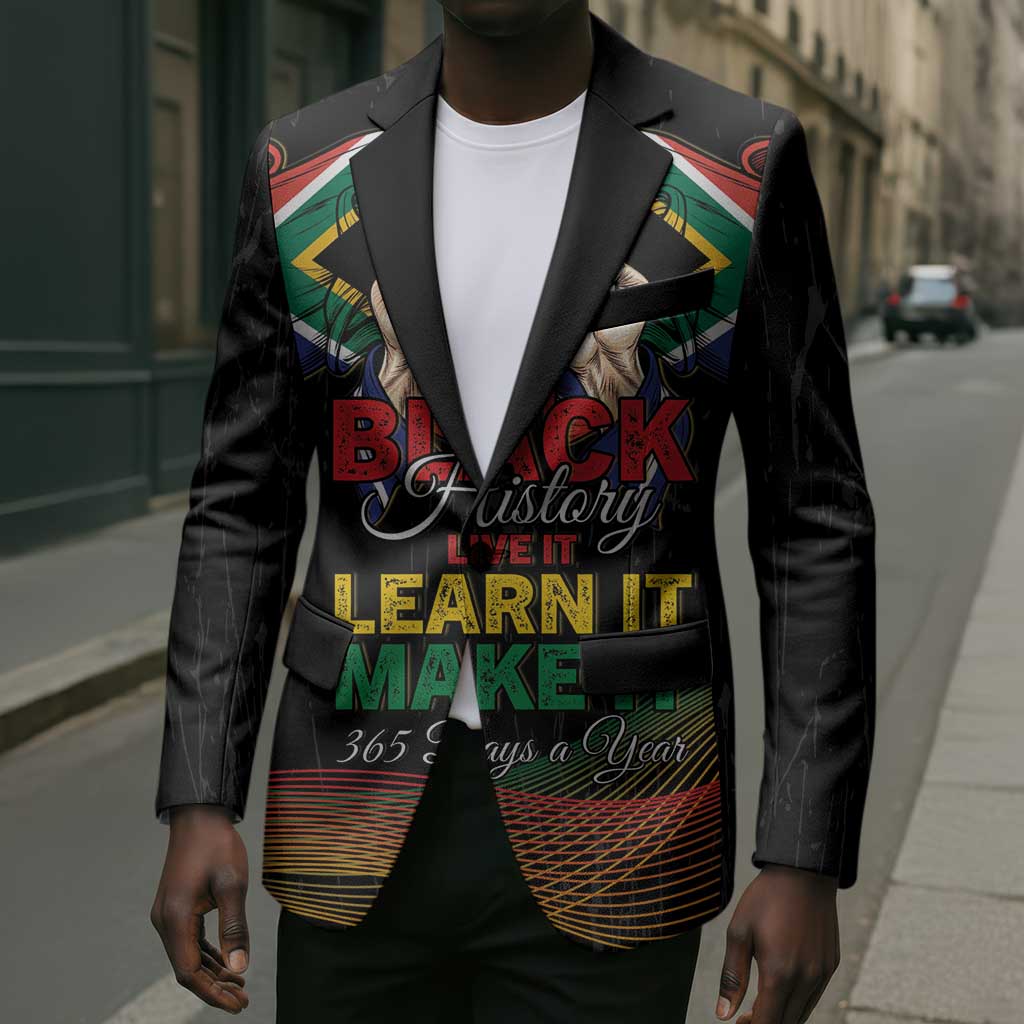 Personalized South Africa Black History Month Blazer Live It Learn It Make It - Wonder Print Shop