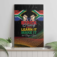South Africa Black History Month Canvas Wall Art Live It Learn It Make It - Wonder Print Shop